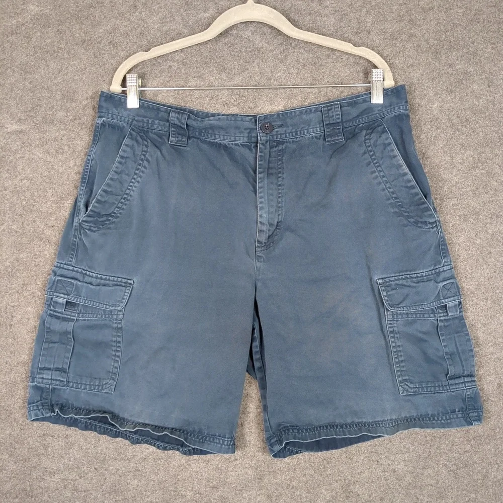 Columbia Mens Blue Cargo Shorts Size 36 Hiking Outdoor‎ Utility 9 Inseam